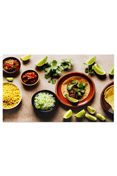 StoryGift Romania Tablou Canvas Tacouri Autentice Mexicane O Aranjare Artistica Ce Prezinta Deliciile Mexicane C