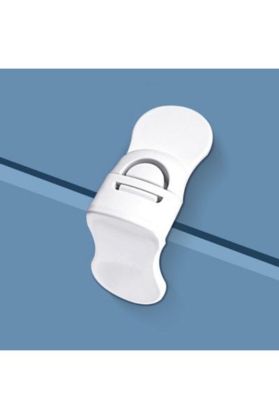 Choice 1PCS Baby Safety Lock Drawer Anti-Pinching Hand Cabinet Drawer Locks Plastic White Safety Buckle for