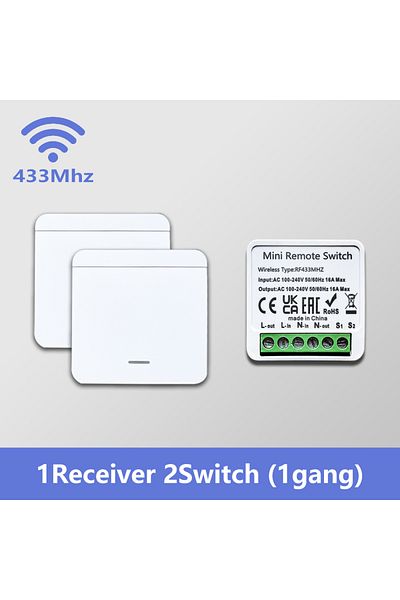 Choice 1receiver 2 Switch Smart Rf 433mhz Wireless Switch Relay Module 4 Key Mini Remote 1/2/3 Gang Wall Sw