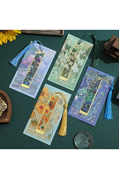 Choice 4PCS-1Set 1 Pc Metal Sunflower Hollow Bookmark Chinese Style Creative ...