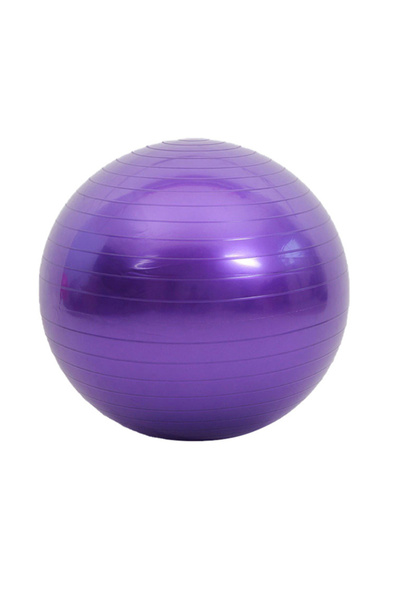 Choice كرة يوجا أرجوانية سميكة مضادة للانزلاق مرنة للياقة البدنية للبالغين، ك...