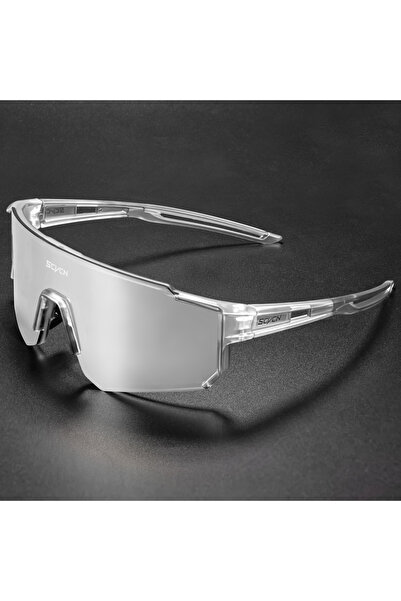 Choice نظارات شمسية DZ-S1411-B-11 SCVCN لركوب الدراجات، عدسات واحدة، بدون علب...