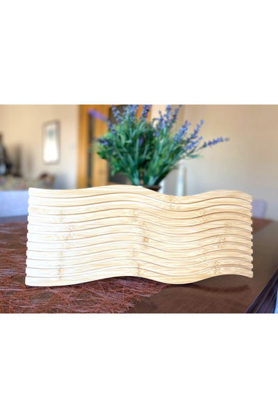 ALLEGRI Bamboo Wavy Presentation Board 39X15 cm Decorative Presentation Board Presentation Tray Presentation Holder