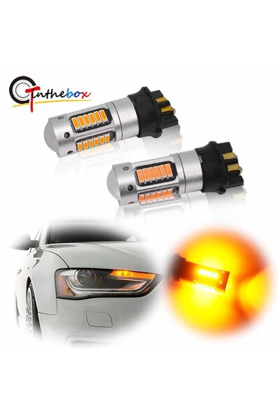 Choice مصابيح LED بيضاء من قطعتين من Canbus PW24W PWY24W 3014 LED 30SMD DRL مصابيح ضباب لسيارة Audi BMW Volkswagen Turn S