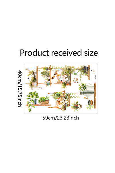 Choice black 1pcs Painted Cat Green Plant Pot Home Background Wall Decoration...