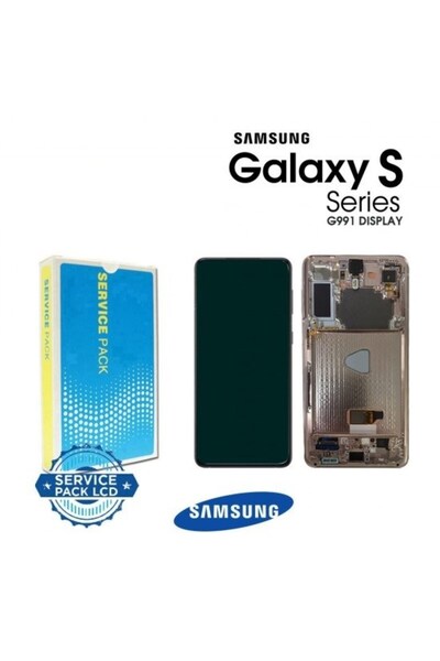 Samsung G991 S21 Lcd Ekran Dokunmatik Kasalı %100 Kvk - Pembe