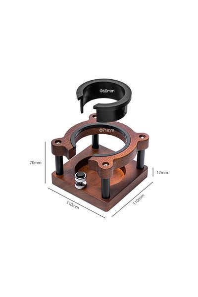 Choice Square 51/53/54/58mm Wood Coffee Tamper Mat Station Stand Portafilter Holder Filter Screen Holder Es