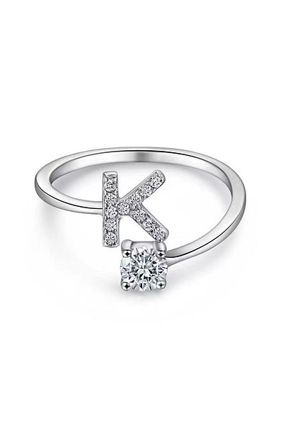 Choice resizable J030005-11 Wedding Fashion Jewelry Gifts, Men's And Women's Initials A-Z Men's And Women's