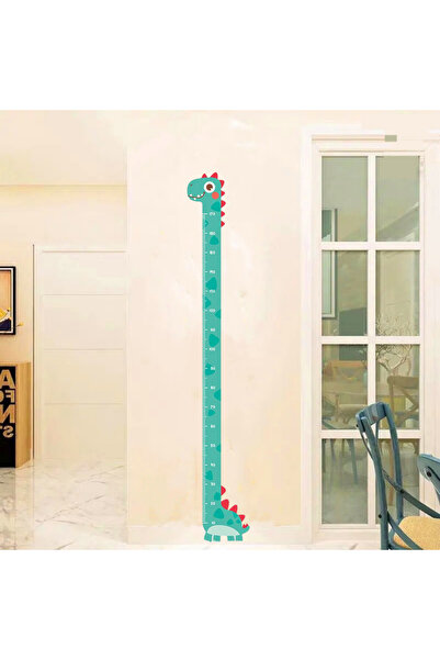 Choice ملصقات قياس ارتفاع الحائط على شكل مسطرة على شكل ديناصور كرتوني لطيف عل...