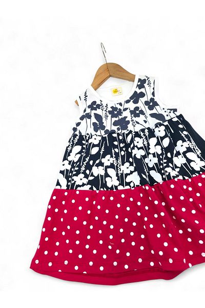 Egelite ROCHIE DE VARĂ DE VARĂ CU FLOARE IMPRIMATĂ 4-5-6-7-8 ANI ZILNIC DE BUMBAC PIELE