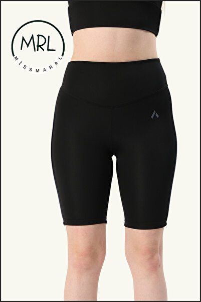 missmaral Women's Black High Waist Recovery Biker Shorts Short Sports Tights Lycra Diver Biker Tights 1043