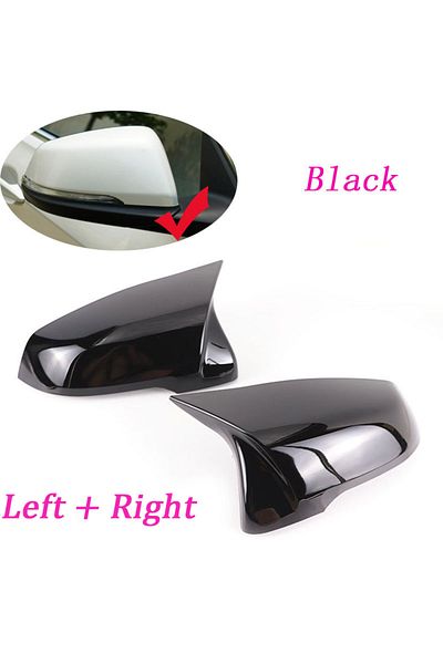 Choice أسود - قطعتان من ألياف الكربون البديلة الممتازة للرؤية الخلفية لسيارة BMW X1 F48 X2 F39 Z4 G29 1 2 Seri