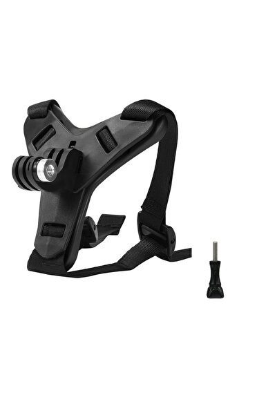 Choice1 حزام ذقن خوذة دراجة نارية أسود لكاميرا Gopro Hero 13 12 11 10 9 8 SJCAM AKASO Action Camera Mo