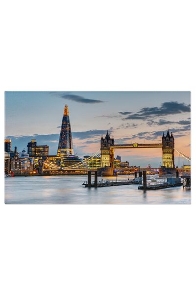 StoryGift Romania Tablou Canvas Podul Tower In Londra Dupa Apus, Peisaj Urban, Lumina, Arhitectura, Apus 4635