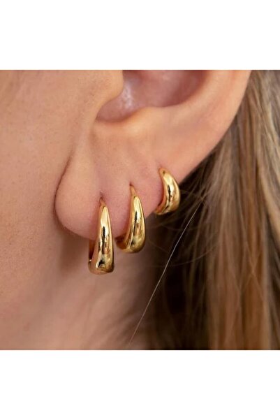 Choice 5791701 مجموعة من 6 قطع من الأقراط النحاسية الكلاسيكية العصرية على شكل...