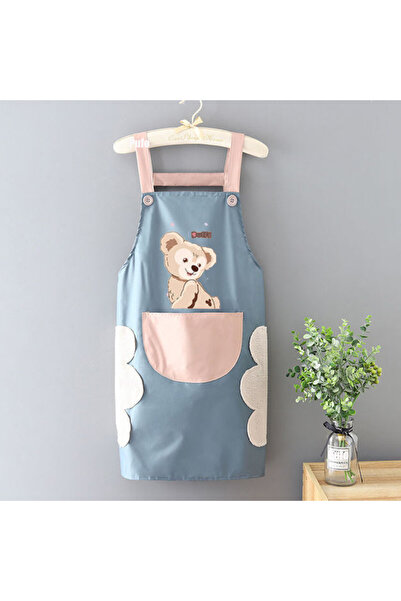 PUFO Șorț de bucătărie Little Bear, șorț de gătit, mărime universală, albastru