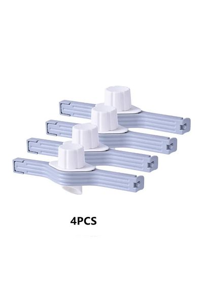 Choice 4pcs Screw Cap Sealing Clip Seasoning Bag Milk Powder Salt Bag Sealing Clip Snack Food Preservation