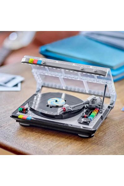 Choice NO BOX 310PCS Retro Vinyl Record Player Building Blocks Set, Music Puzzle Toy for Adults Kids, Creat
