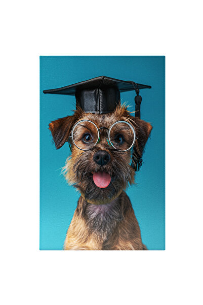 StoryGift Romania Tablou Canvas Final De Studii Pentru Border Terrierul Cu To...