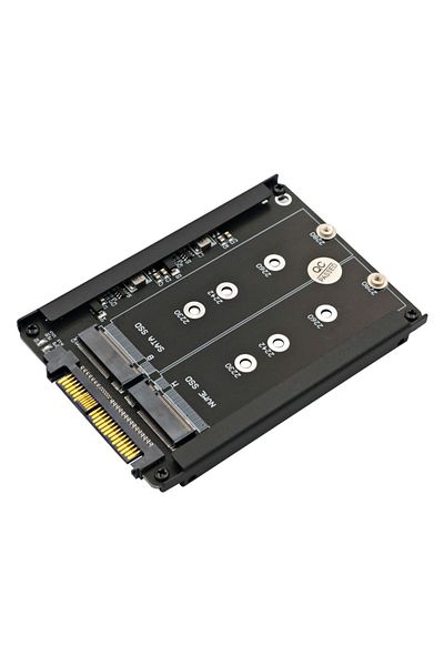 MayAug black Adaptor SSD M2 SSD ke adaptor AS 2 M.2 untuk NVMe SATA SSD ke PCI-e U2 SFF-8639 adaptor PCIe M