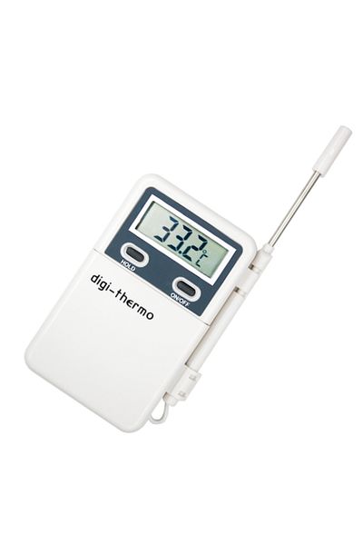 JUANJUAN WHITE Multifunctional Electronic Thermometer LCD Digital Temperature Detector ℉ ℃ External Sensor Th