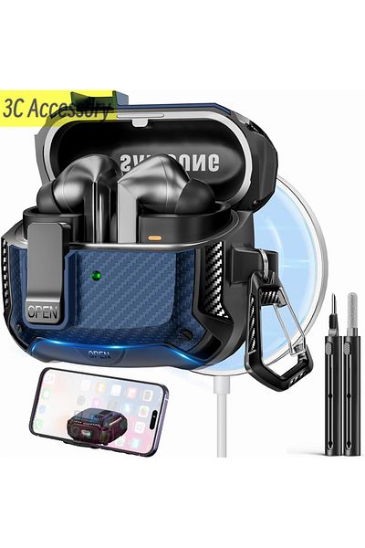 Choice For Buds3 Pro Case with pen 2025 New Phone Stand Case For Samsung Galaxy Buds 3 Pro Case With Secure