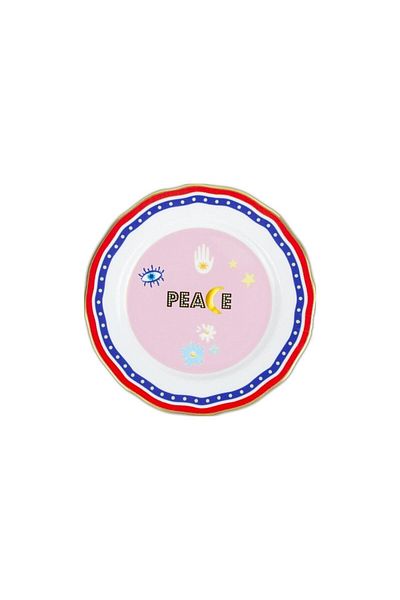 Baci Milano Mamma Mia Peace Written Plate 22 cm