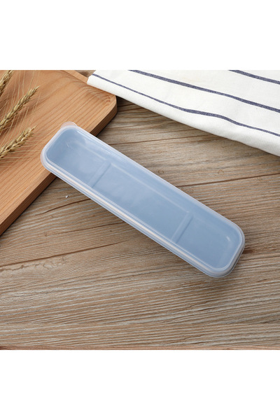 Choice صندوق أدوات مائدة أزرق، حقيبة أدوات مائدة محمولة، صندوق تخزين ملاعق وشوك، حقيبة أدوات مائدة منزلية للطلاب