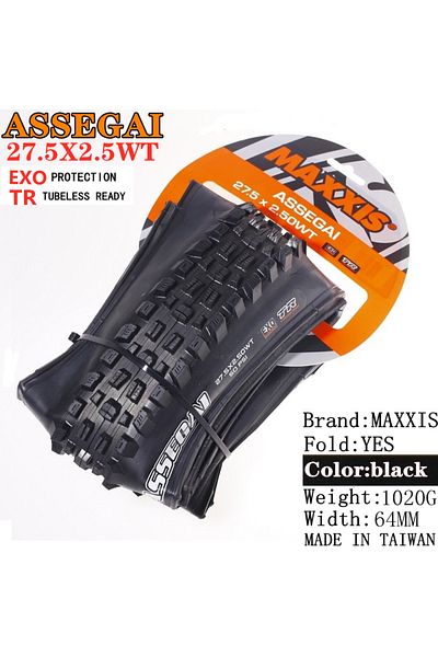Choice 27.5X2.5WT EXO TR Maxxis ASSEGAI 27.5 29X2.5 Inch Downhill Folding Vacuum Puncture-proof Is Maxxis's