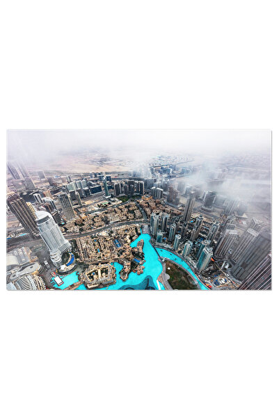 StoryGift Romania Tablou Canvas: Panorama Urbana A Dubaiului Cu Zgarie-nori S...