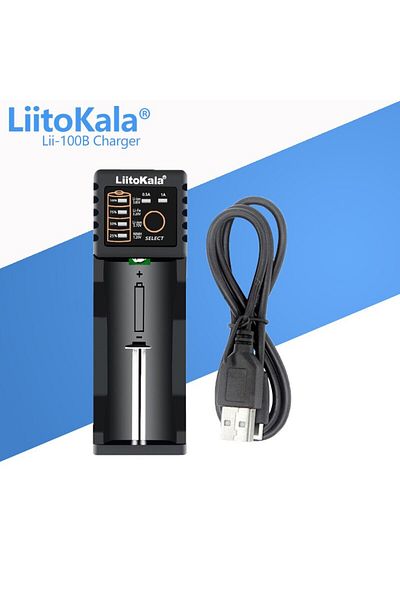 liitokala Lii-100B Lii-100B Lii-100 18650 Battery Charger For 26650 16340 RCR123 14500 LiFePO4 1.2V
