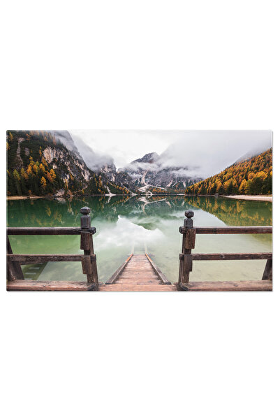 StoryGift Romania Tablou Canvas Cu Pragser Wildsee In Dolomiti - Aventura Printre Muntii Alpini