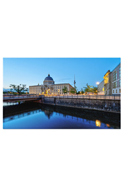 StoryGift Romania Tablou Canvas Palatul Orasului Berlin Reconstruit Si Celebrul Turn De Televiziune 4580