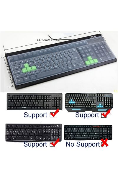 Choice Concave and convex Universal Keyboard Silicone Protector Film Skin Cover Desktop PC Transparent Sili
