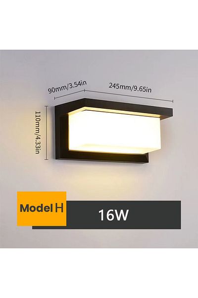 Choice Cold White Model H No SENSOR Led Outdoor Wall Light Waterproof IP66 Motion Sensor Led Outdoor Lighti