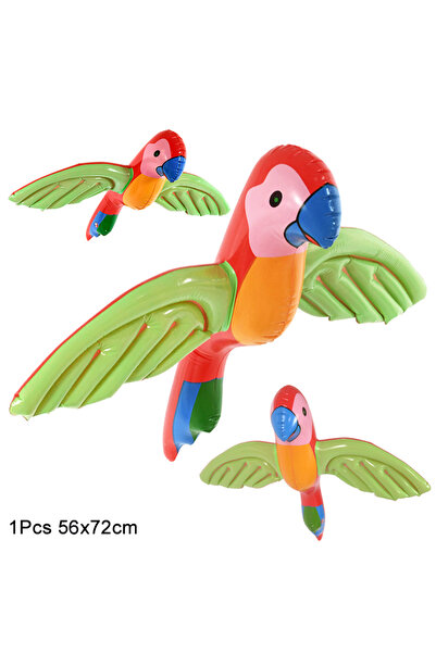 Choice كما هو موضح في الصورة، لعبة نفخ على شكل ببغاء هاواي، شجرة نخيل، بالونا...