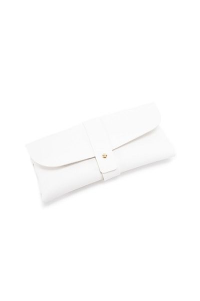 Choice WHITE Sunglasses Soft Case PU Leather Glasses Jewelry Pouch Fashion Men and Women Sun Glasses Box So