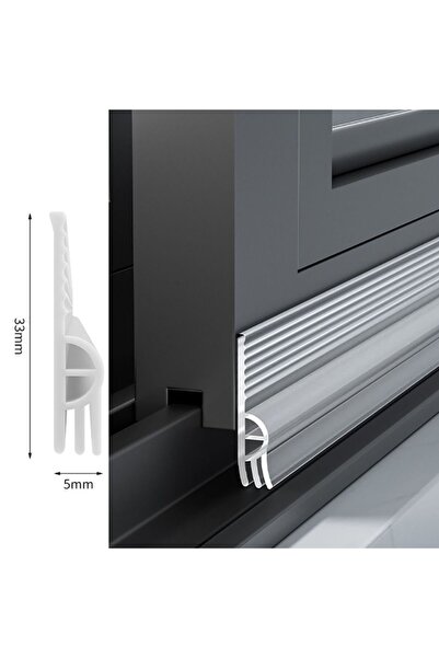 Choice3 شريط عزل ضوضاء شفاف 4 أمتار 2/4 متر، شريط عزل النوافذ المنزلقة، مقاوم...