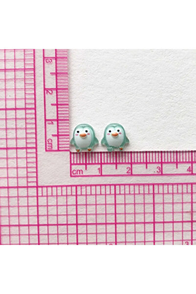 Choice 100 قطعة من سلسلة البطريق الصغيرة المصنوعة من الراتينج اللطيفة مقاس 9 مم مصنوعة من الحجر المسطح الخلفي لتزيين سجل القصاصات لحفلات الزفاف بنفسك