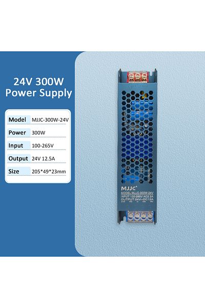 MJJC 24V 300W MJJC Lighting Transformers AC 220v to 24v 12v DC Power Supply Unit 60W 100W 200W 300W 400W