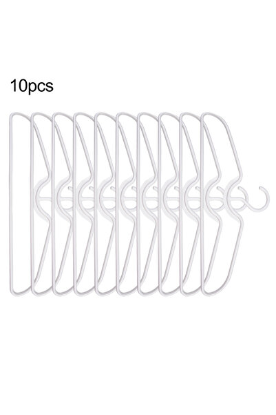 LEENKEA A 10pcs Short Neck Hangers Space-saving For Clothing Shirts Blouses D...