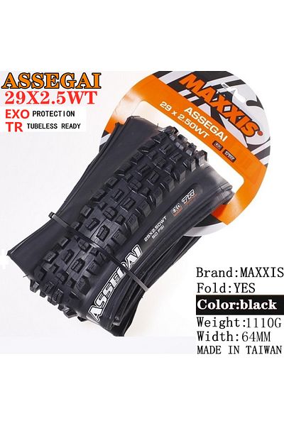 Choice 29X2.5WT EXO TR Maxxis ASSEGAI 27.5 29X2.5 Inch Downhill Folding Vacuum Puncture-proof Is Maxxis's