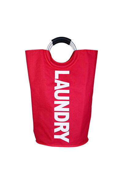 Choice Red 90L Large Laundry Basket, Collapsible Laundry Bag, Freestanding Ta...