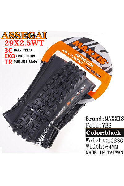 Choice إطار Maxxis ASSEGAI مقاس 29 × 2.5 بوصة قابل للطي والانزلاق ومقاوم للثق...