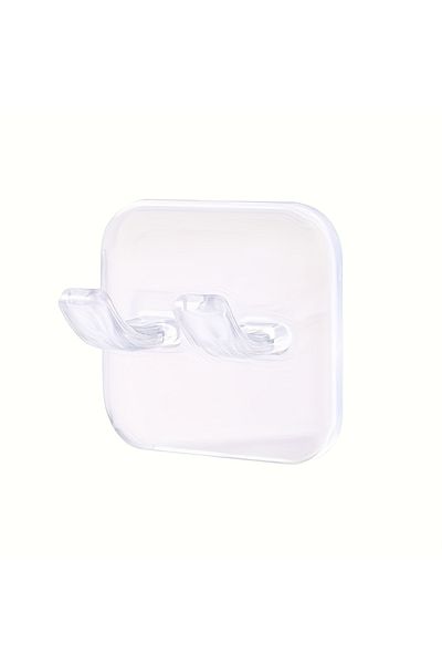 Choice 3pcs-transparent 3pcs Easy-Install Wall-Mounted Razor Holder - No-Drill, Multi-Function Bathroom Org