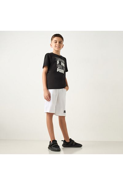 Juniors Solid Shorts With Pull-On Closure And Pockets