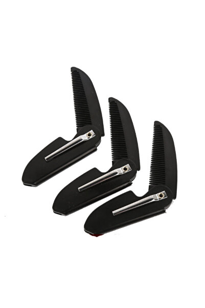 Choice 3pcs Portable Folding Beard Comb Mustache Comb Small Pocket Men Mousta...
