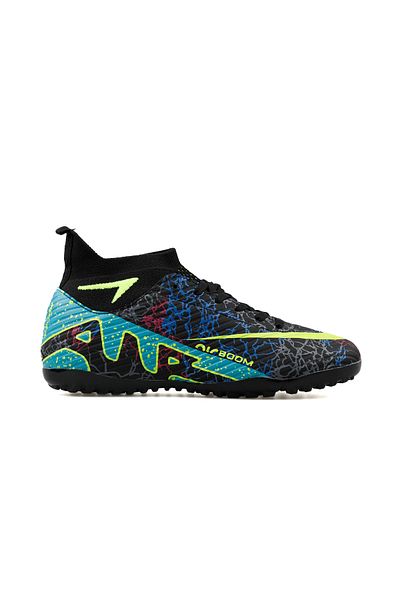 Techsport Laliga Air Unisex Astroturf and Turf Football Shoes with Socks Colorful