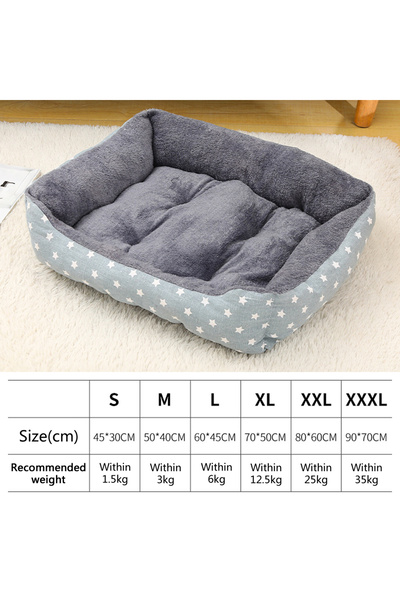 Choice XL-70x50cm Babysbreath Large Dog Bed Warm Bed for Cats Sofa Dog House Thicken Cat Mat Breathable Bas