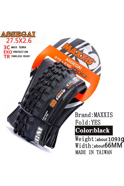 Choice 27.5X2.6 3C EXO TR Maxxis ASSEGAI 27.5 29X2.5 Inch Downhill Folding Vacuum Puncture-proof Is Maxxis'